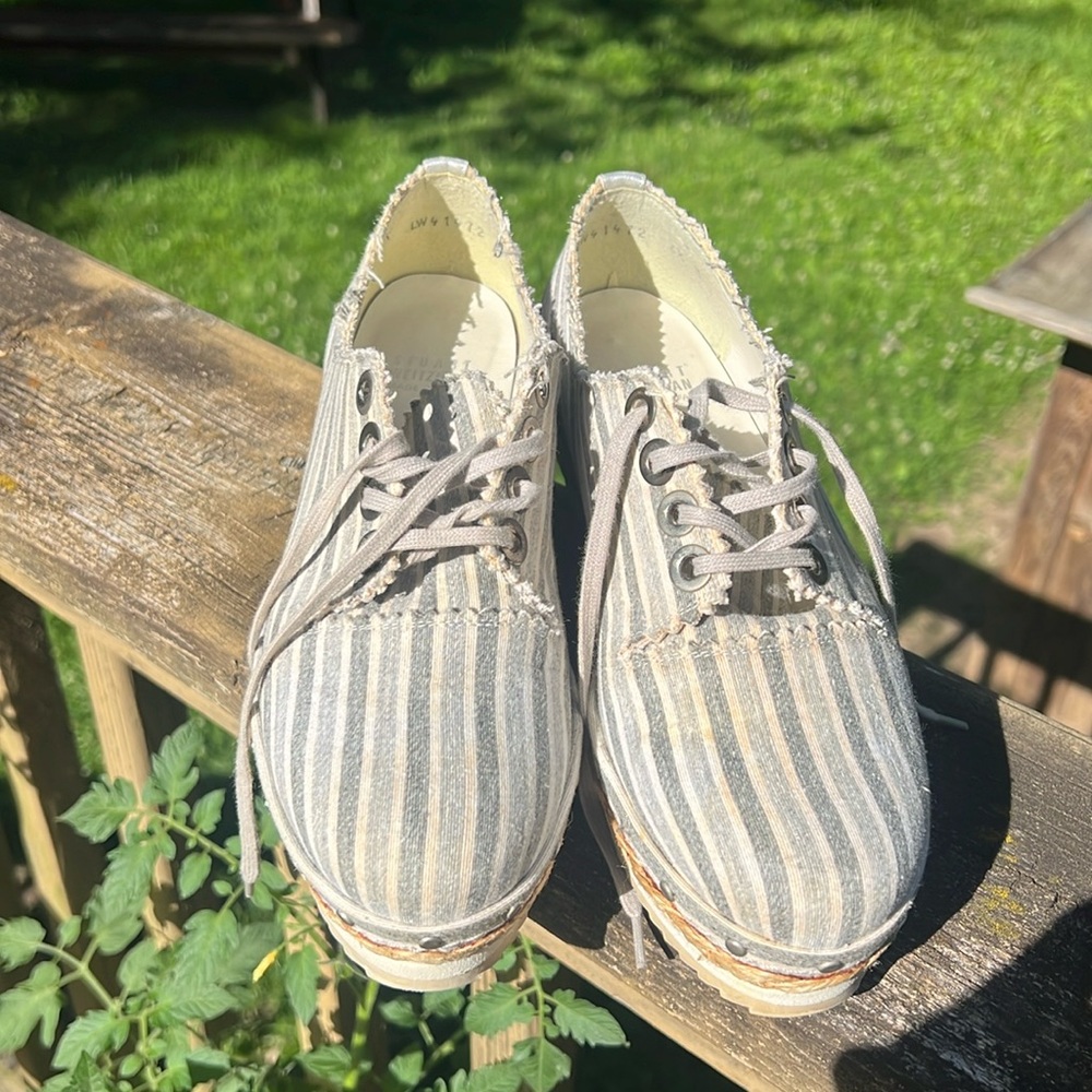 Stuart Weitzman Wedge Platform Oxfords - image 1